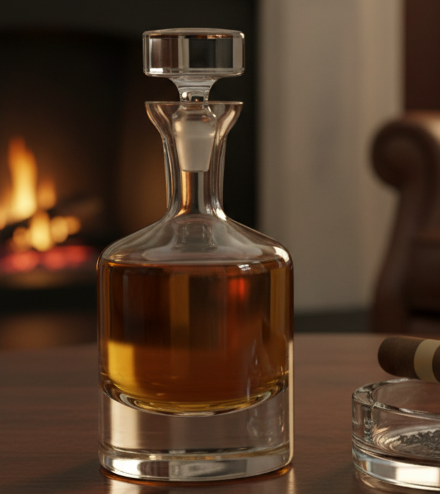 Buckingham Decanter with Free Luxury Satin Decanter and Stopper Bags