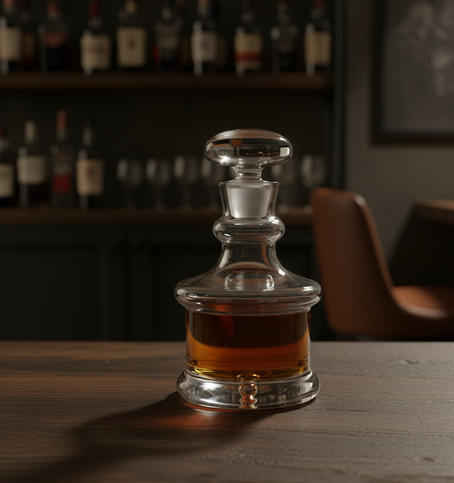 Larchmont Decanter with Free Luxury Satin Decanter and Stopper Bags