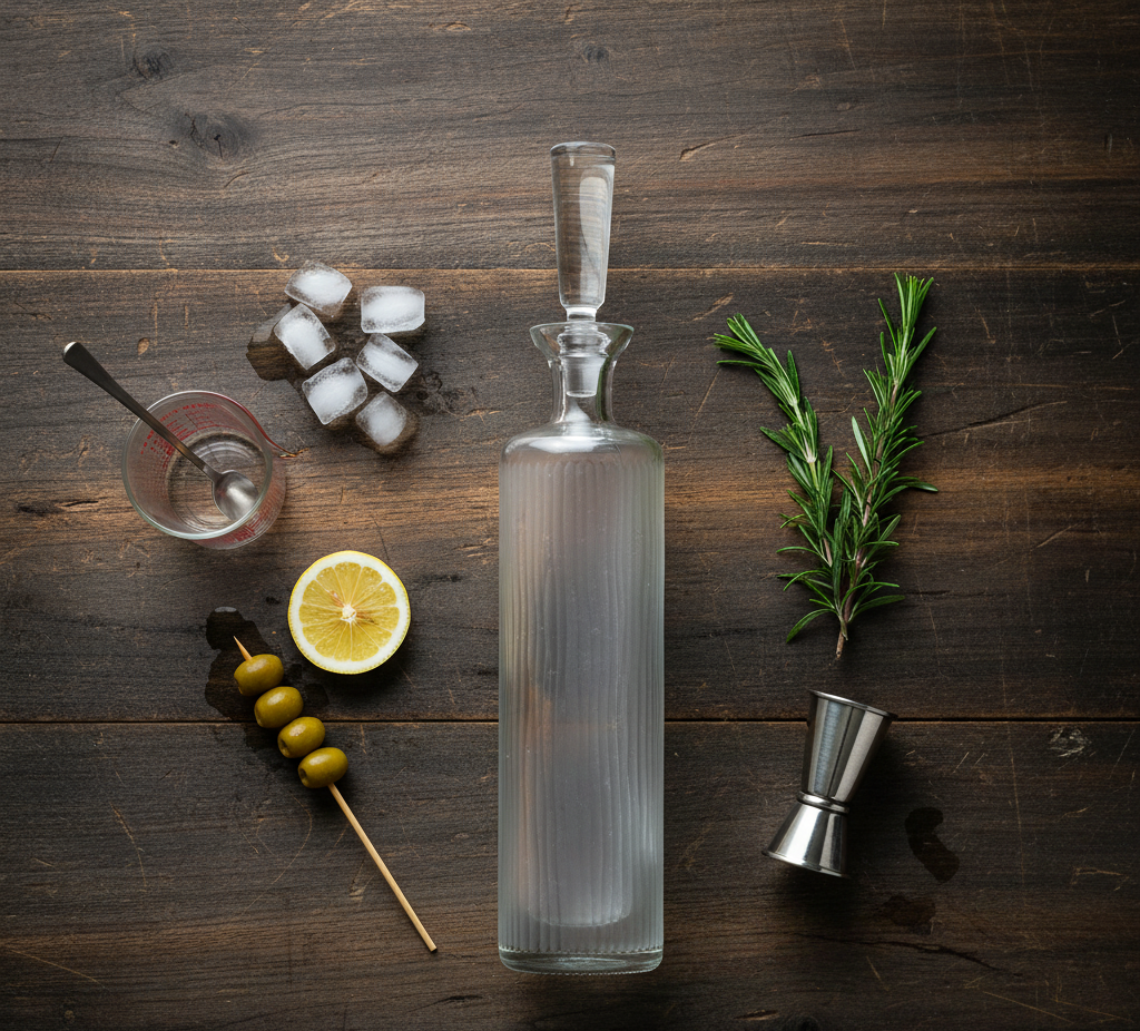 Vodka Decanter Gift Set with Free Luxury Satin Decanter and Stopper Bags