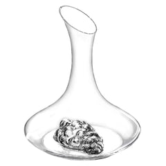 Torus Decanter Gift Set (5 Pieces) with Free Luxury Satin Decanter and Stopper Bags