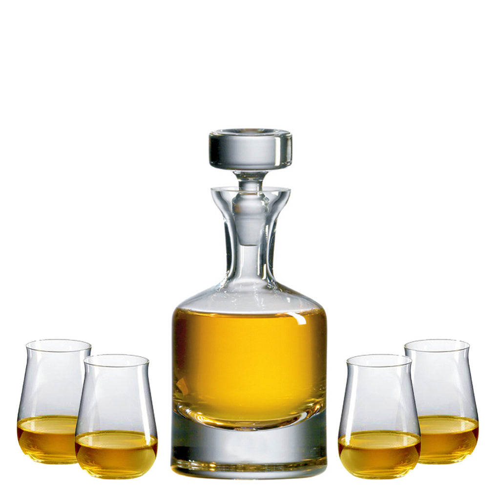 Buckingham Scotch Decanter Gift Set with Free Luxury Satin Decanter and Stopper Bags