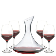 Cristoff Single Decanter Gift Set (5 Pieces) with Free Luxury Satin Decanter and Stopper Bags