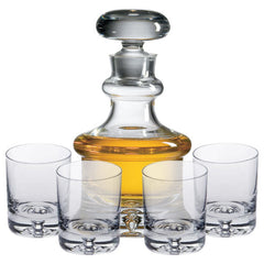 Buckingham Scotch Decanter Gift Set with Free Luxury Satin Decanter and Stopper Bags