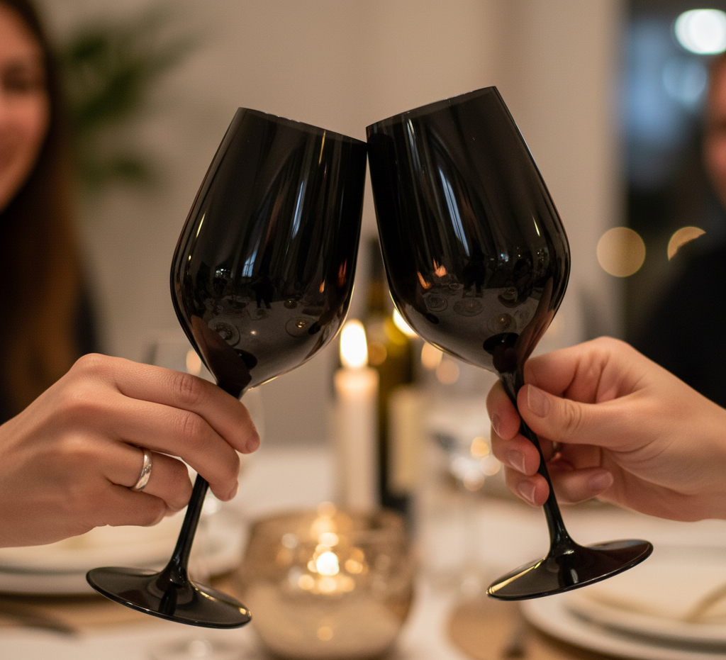 R.Croft Double Blind Black Tasting Glass (Set of 4)