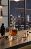 Beveled Blade Decanter with Free Luxury Satin Decanter and Stopper Bags