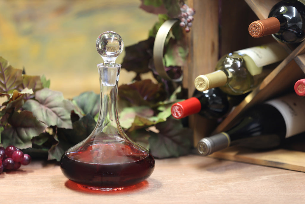 Bordeaux Decanter with Free Luxury Satin Decanter and Stopper Bags