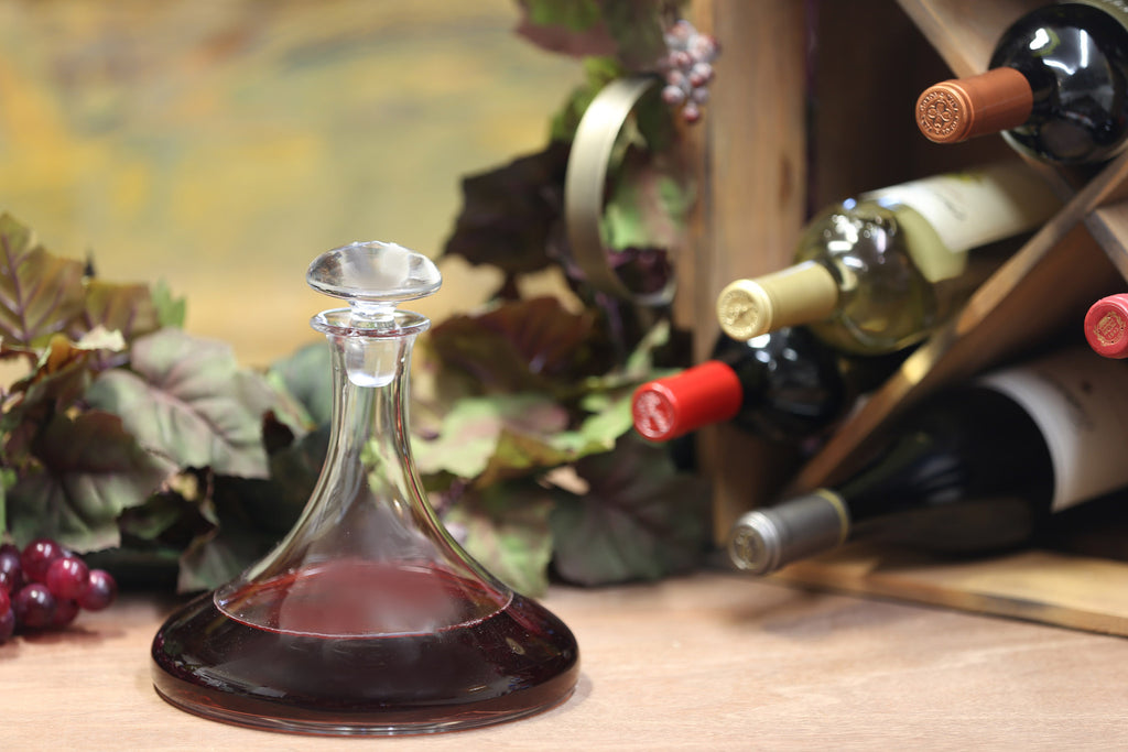 Ship's Table Decanter with Free Luxury Satin Decanter and Stopper Bags