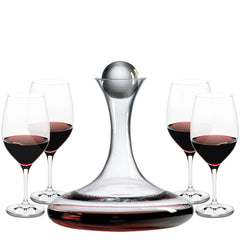 Large Decanter Ball Stopper with Free Luxury Satin Stopper Bag