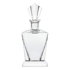 Beveled Orbital Magnum Decanter with Free Luxury Satin Decanter and Stopper Bags