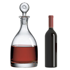 Thomas Jefferson Decanter with Free Luxury Satin Decanter and Stopper Bags