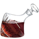 Beveled Orbital Magnum Decanter with Free Luxury Satin Decanter and Stopper Bags