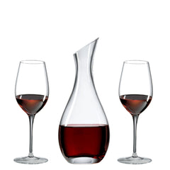 Chianti Wine Series Gift Set with Free Luxury Satin Decanter Bags and Microfiber Cleaning Cloth