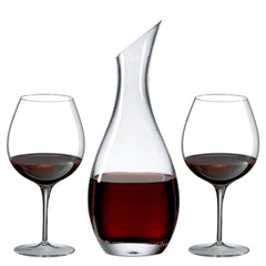 Wellington Double Old Fashioned Decanter Gift Set with Free Luxury Satin Decanter and Stopper Bags