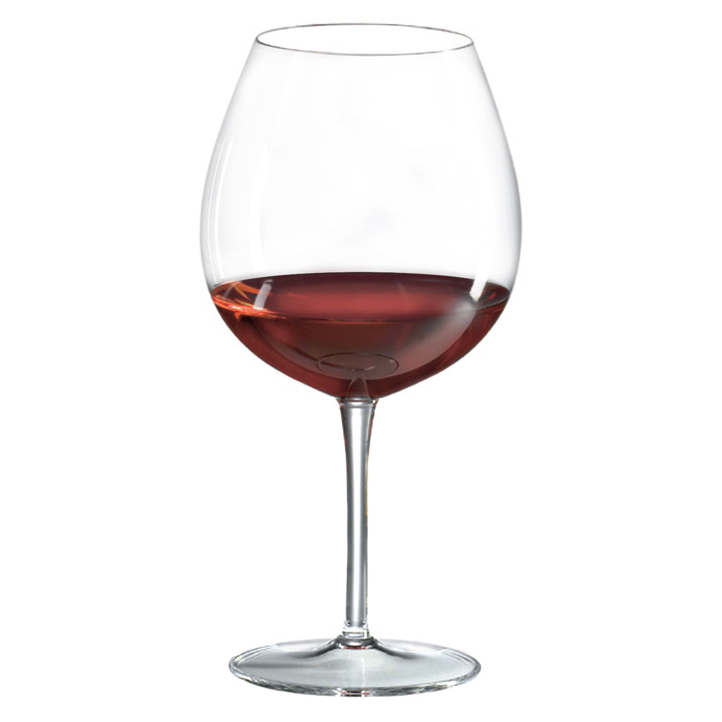 Classics Burgundy Glass (Set of 4) with Free Microfiber Cleaning Cloth