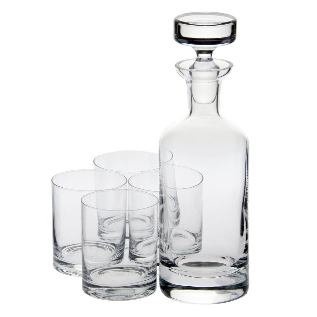 Wellington Double Old Fashioned Decanter Gift Set with Free Luxury Satin Decanter and Stopper Bags